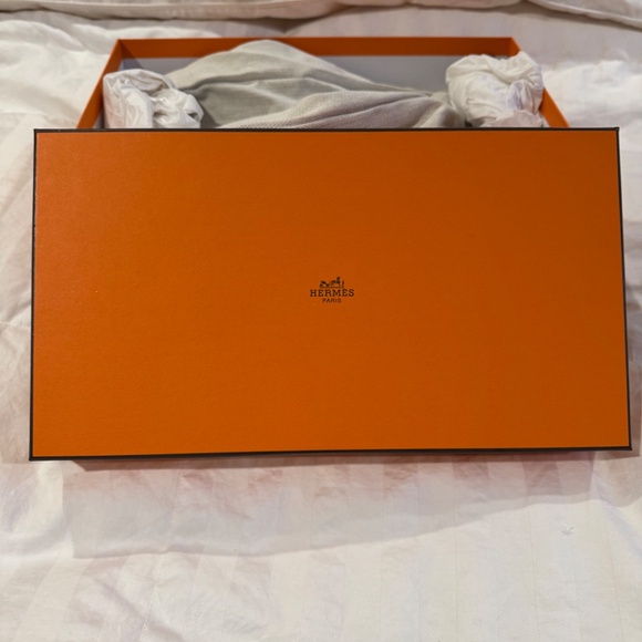 Hermes Navy Blue Slip-On Loafers - Picture 6 of 7